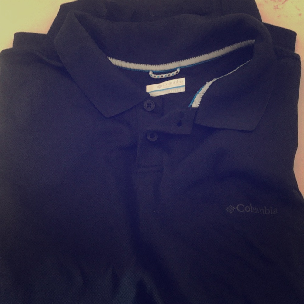 Columbia men’s dri fit polo black